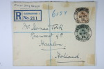 UK: First Day Cover 21 Nov 1938 4+5 P SG 468/469, Registered To Haarlem Holland CV UKP 60 - ....-1951 Pre Elizabeth II