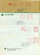 Ireland 10 Covers Mechanical Postmarks 1971 - 1994 Pitney Bowes - Covers & Documents