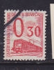 N° 34 0.30  ROUGE  LOCOMOTIVE ELECTRIQUE OBL - Usados