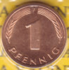 @Y@  Deutschland   1 Pfennig   1981  F  Stempelglanz    (d9) - 2 Mark