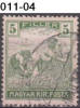 HUNGARY, 1916, Harvesting Wheat, Cancelled (o); Sc. 111 - Usati