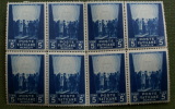 VATICANO 1945 PRO PRIGIONIERI STRIPE OF 8 MNH** - Blocks & Sheetlets & Panes