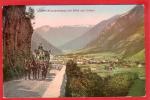 KLAUSENSTRASSE MIT BLICK AUF LINTHAL, POSTKUTSCHE, DILIGENCE - Linthal