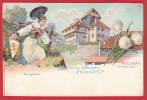 SCHLOSS FRAUENFELD TRACHT, WAPPEN, WOLLGRAS, LITHO - Frauenfeld