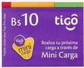 TARJETA DE BOLIVIA DE LA COMPAÑIA TIGO - Bolivië