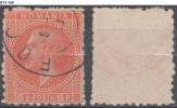 ROMANIA, 1876, Prince Carol; Bucharest Print, Rough Impression; Cancelled (o); Sc./Mi. 64/46. - 1858-1880 Moldavië & Prinsdom