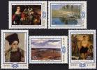 USSR Russia 1983 Byelorussian Paintings White Russians Soviet Art Painting Landscape View Portrait Stamps MNH Mi 5314-18 - Collections