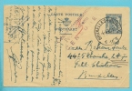 Entier Met Stempel BRUXELLES Op 4/4/45 Naar En Met Stempel CENTRE INTERNEMENT PETIT CHATEAU CENSURE !!! - Briefkaarten 1934-1951