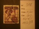 EGYPTE  ( O )  De  1953 / 1956     "   N° 318    Soldat - Série Courante   "      1  Val. - Gebraucht