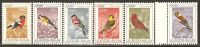 Yugoslavia 1968 Mi# 1274-1279 ** MNH - Finches / Birds - Neufs