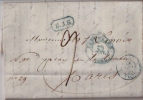 BELGIQUE :  1839:Précurseur Bruxelles Vers Paris.+texte.Voir Oblitérations.4 Pages. - 1830-1849 (Belgique Indépendante)
