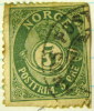 Norway 1893 Posthorn And Crown 5ore - Used - Usati