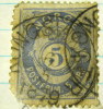 Norway 1877 Posthorn And Crown 5ore - Used - Used Stamps