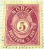 Norway 1893 Post Horn & Crown 5ore - Used - Oblitérés
