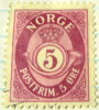 Norway 1893 Post Horn & Crown 5ore - Used - Usados