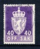 ★★ LOT  NORWAY ( STAMP ) OFFICIAL STAMP ★★ TROMSØ 1966 LUX CANCELS ★★ - Service