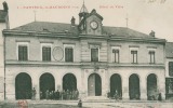 CPA 60 : NANTEUIL LE HAUDOUIN   Hotel De Ville  Animé     A VOIR  !! - Nanteuil-le-Haudouin