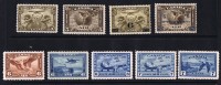 Canada Complete Air Mail Stamps  Sc C1-9  Lightly Hinged   ---  CV CAD $240 - Aéreo
