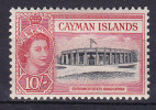 Cayman Islands 1955 Mi. 149     10 Sh Queen Elizabeth II. & Government Office MH* - Cayman Islands