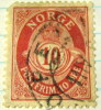 Norway 1893 Posthorn And Crown 10ore - Used - Gebruikt