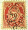 Norway 1893 Posthorn And Crown 10ore - Used - Oblitérés