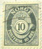 Norway 1937 Posthorn And Crown 10ore - Used - Oblitérés