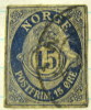 Norway 1893 Posthorn And Crown 15ore - Used - Usati