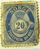 Norway 1893 Posthorn And Crown 20ore - Used - Used Stamps