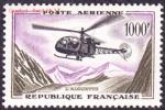 France N° PA  37 ** Poste Aérienne - Hélicoptère - Alouette - 1927-1959 Mint/hinged