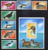 Mongolia 1991 Ducks Duck Birds Bird Animal Animals Fauna Anas Crecca MNH Michel 2260-2266 2267 Bl.166 Mongolia 1965-1972 - Canards