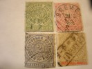 NORTH GERMAN CONFEDERATION, SCOTT#,2, #4,#5 & 6, USED - Afgestempeld