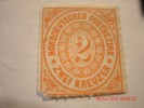 NORTH GERMAN CONFEDERATION, SCOTT# 8, 2kr ORANGE, USED - Nuovi