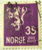 Norway 1926 Heraldic Lion 35ore - Used - Gebruikt