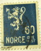 Norway 1937 Heraldic Lion 60ore - Used - Gebraucht