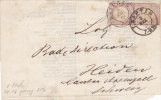 Stuck 1873 Deutsches Reich, Paar  Mi 16, Leipzig-Heiden  580€  /939 - Lettres & Documents