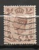 GRANDE-BRETAGNE  5p Brun 1937-47 N°216 - Used Stamps