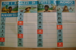 C0571 - Inserto Scuola It.Moderna Anni ´50 - CALENDARIO ILLUSTRATO - RAGAZZI DI TUTTO IL MONDO - BAMBINI - Groot Formaat: 1941-60