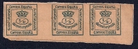 Espagne - Couronne Royale YT 172a X 3 Sur Fragment - Used Stamps