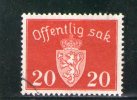 NORVEGE 1937-9 SERVICE O - Dienstmarken