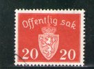 NORVEGE 1937-9 SERVICE O - Officials