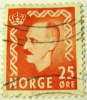 Norway 1950 King Haakon VII 25ore - Used - Gebruikt