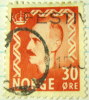 Norway 1950 King Haakon VII 30ore - Used - Usados