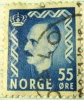 Norway 1950 King Haakon VII 55ore - Used - Gebraucht