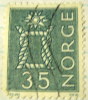 Norway 1962 Bosun's Knot 35ore - Used - Oblitérés