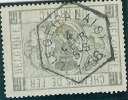 TR 6 1 FR Gest. LIEGE PALAIS 1886 Met Speldegaatje / Avec Trou - Oblitérés
