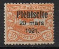 Oberschlesien - 1921 - Michel N° 34 (*) - Settori Di Coordinazione