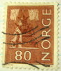 Norway 1972 Runic Drawings Church And Aurora Borealis 80ore - Used - Oblitérés