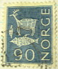 Norway 1962 Runic Drawings 90ore - Used - Used Stamps