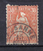 BIN365 - SVIZZERA 1862 , 30 Cent N. 38 - Oblitérés