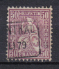 BIN370 - SVIZZERA 1867 , 50  Centesimi N. 48 - Oblitérés